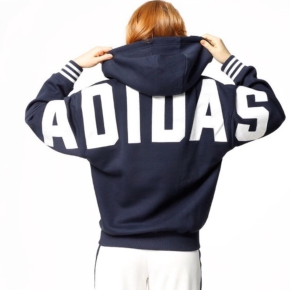 fuzzy adidas sweatshirt